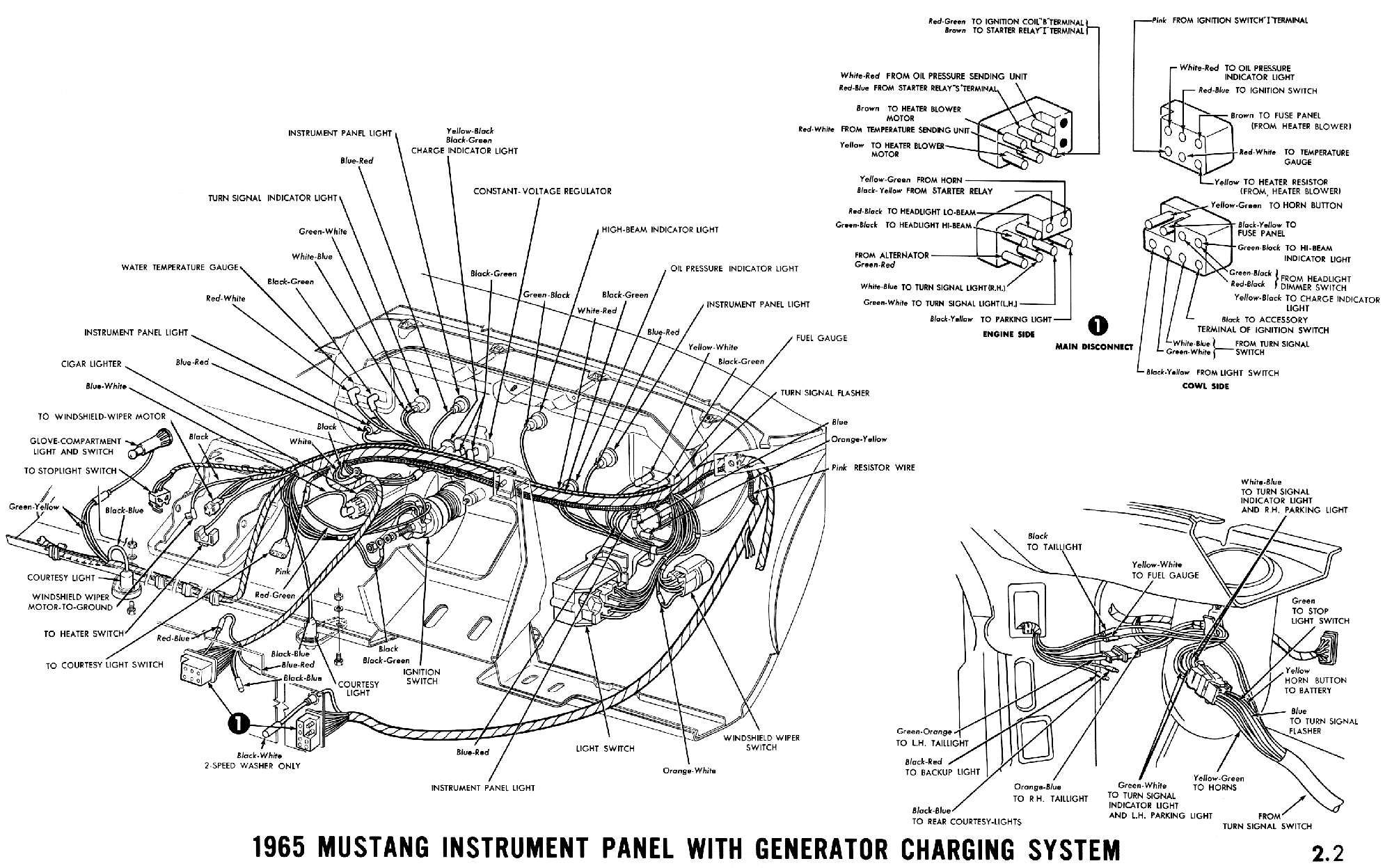 1965 Mustang Wiring Diagrams Electrical Schematics
