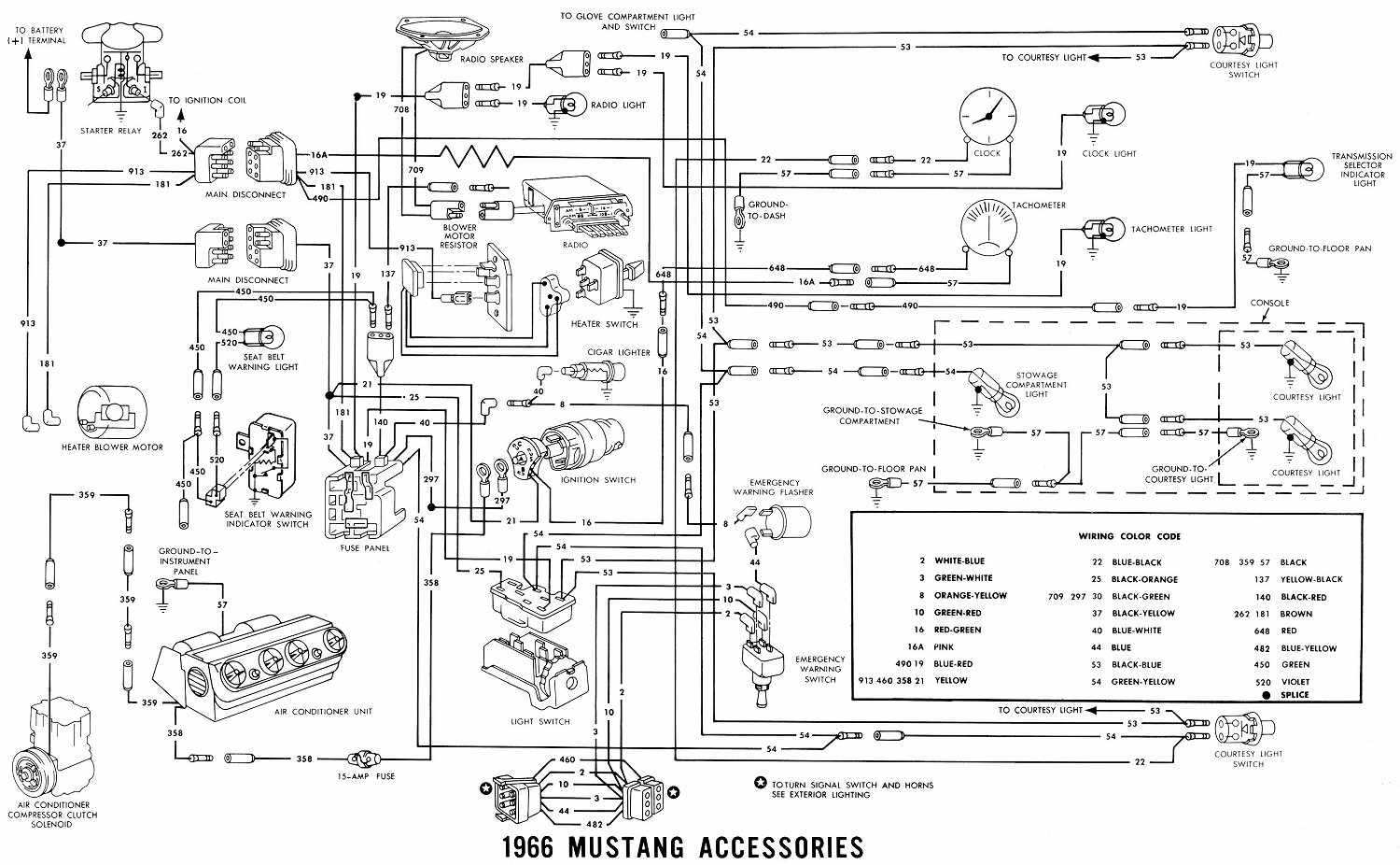 1966 Mustang Wiper Switch Wiring