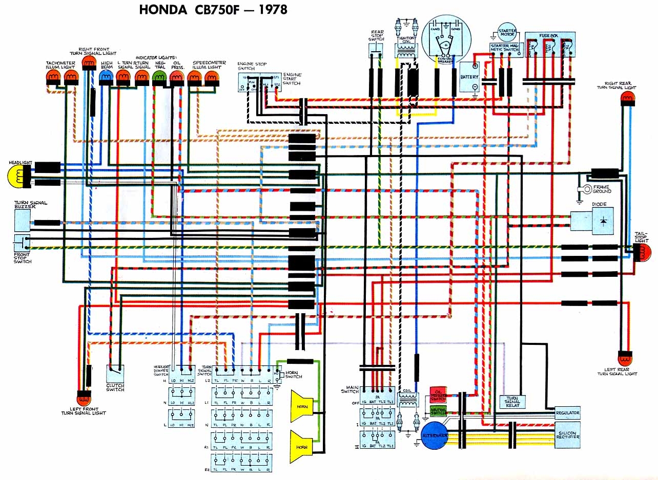1978 Honda Cb750 Wiring Diagram 1978 Honda Cb750 Wiring Diagram