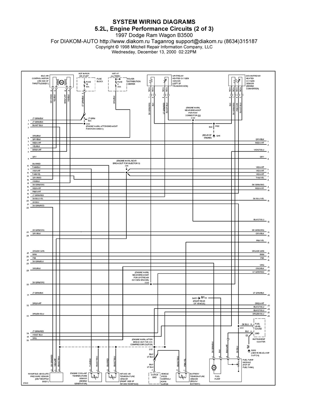 1997 Dodge Ram Trailer Wiring Diagram Wiring Diagram