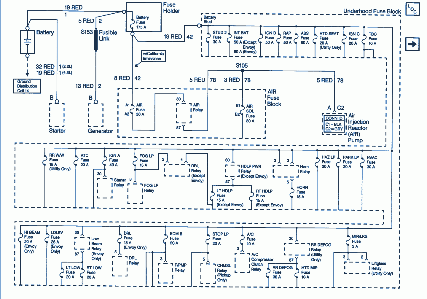 1999 Chevrolet S10 2 2L Wiring Diagram Auto Wiring Diagrams 1999 Chevrolet S10 2 2L Wiring Diagram Auto Wiring Diagrams