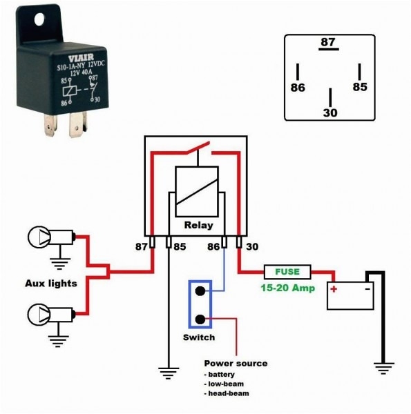 30 Amp Relay Wiring Diagram 30 Amp Relay Wiring Diagram