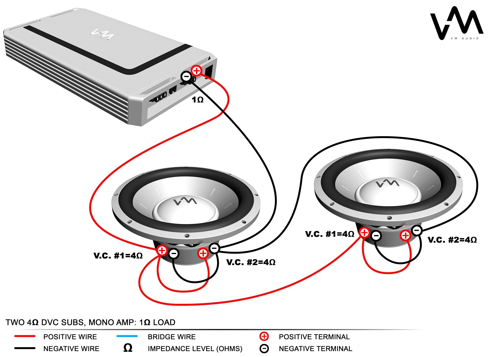 4 Ohm Dual Voice Coil Wiring 4 Ohm Dual Voice Coil Wiring