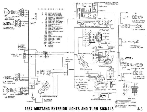 67 Mustang Wiring Diagram