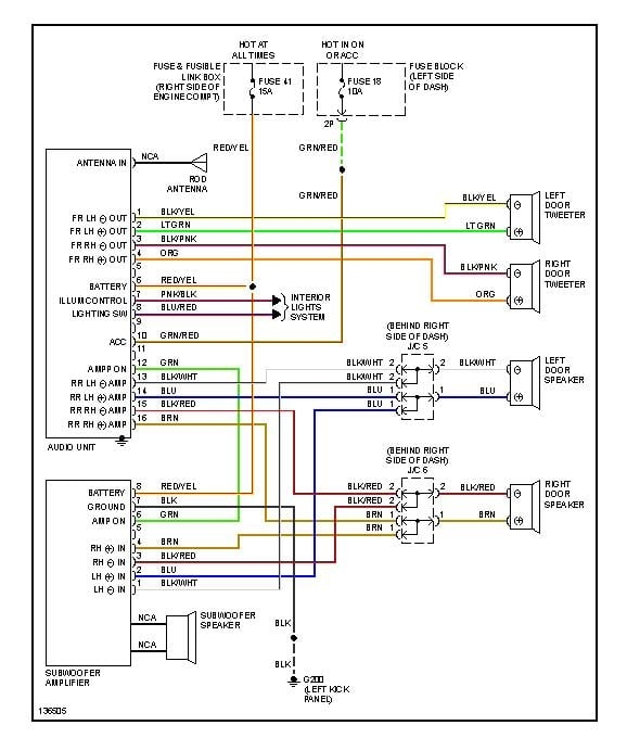 Audio System Wiring Diagram 2004 Nissan Sentra