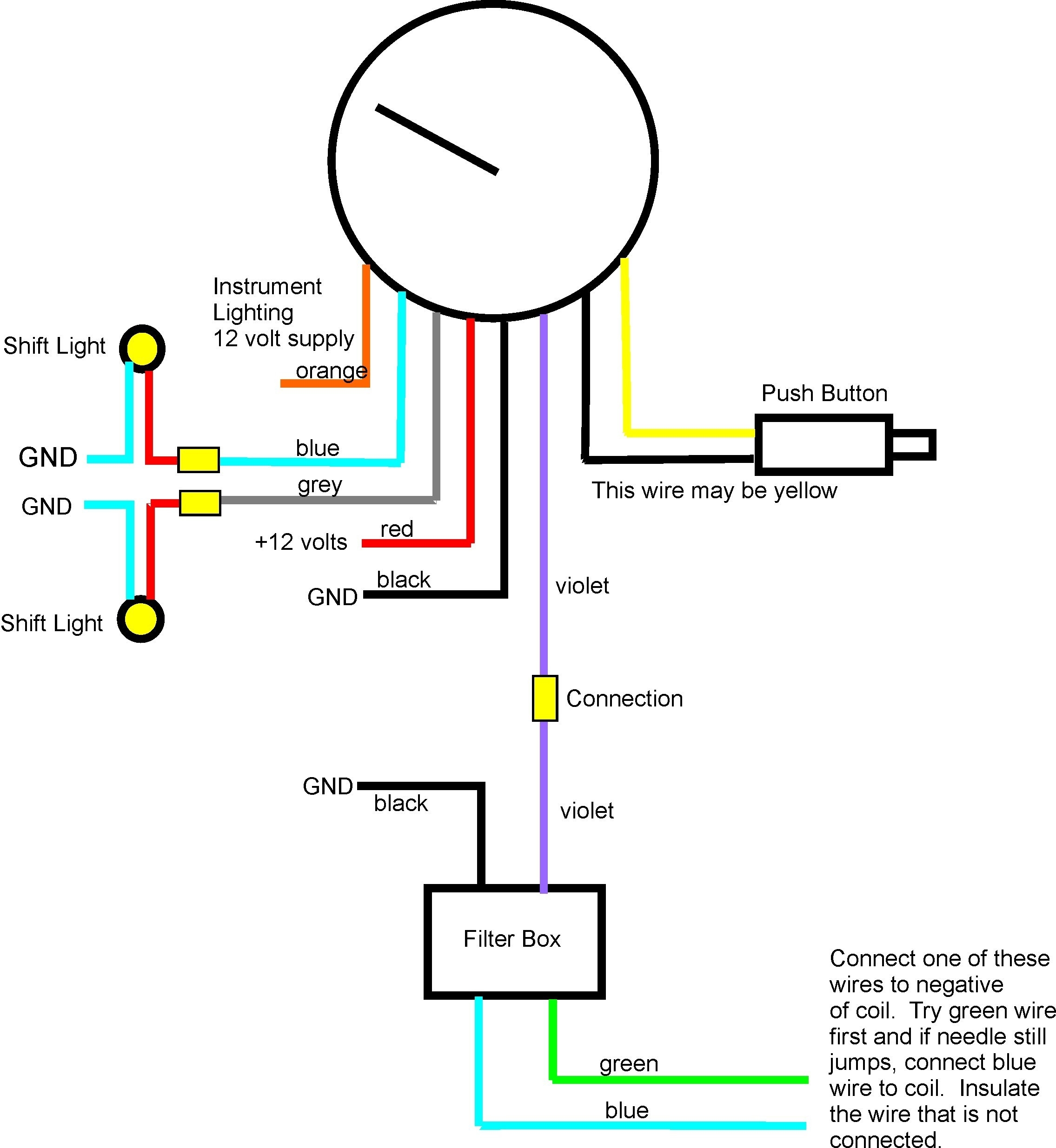 Auto Gauge Tachometer Wiring Diagram