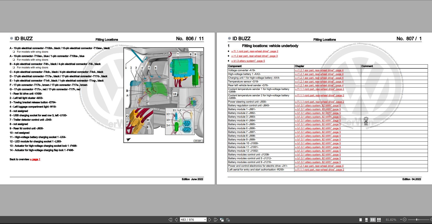 Auto Volkswagen ID Buzz 2022 Wiring Diagrams Auto Repair Manual 