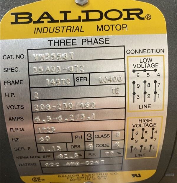 Baldor Motor Wiring Diagrams 3 Phase