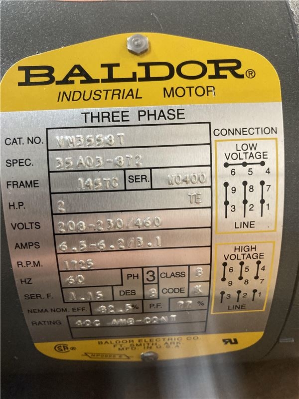Baldor Motor Wiring Diagrams 3 Phase