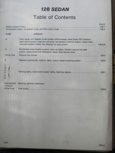 Buy FIAT 128 SEDAN 1976 FACTORY WIRING DIAGRAMS In Brookfield Buy FIAT 128 SEDAN 1976 FACTORY WIRING DIAGRAMS In Brookfield