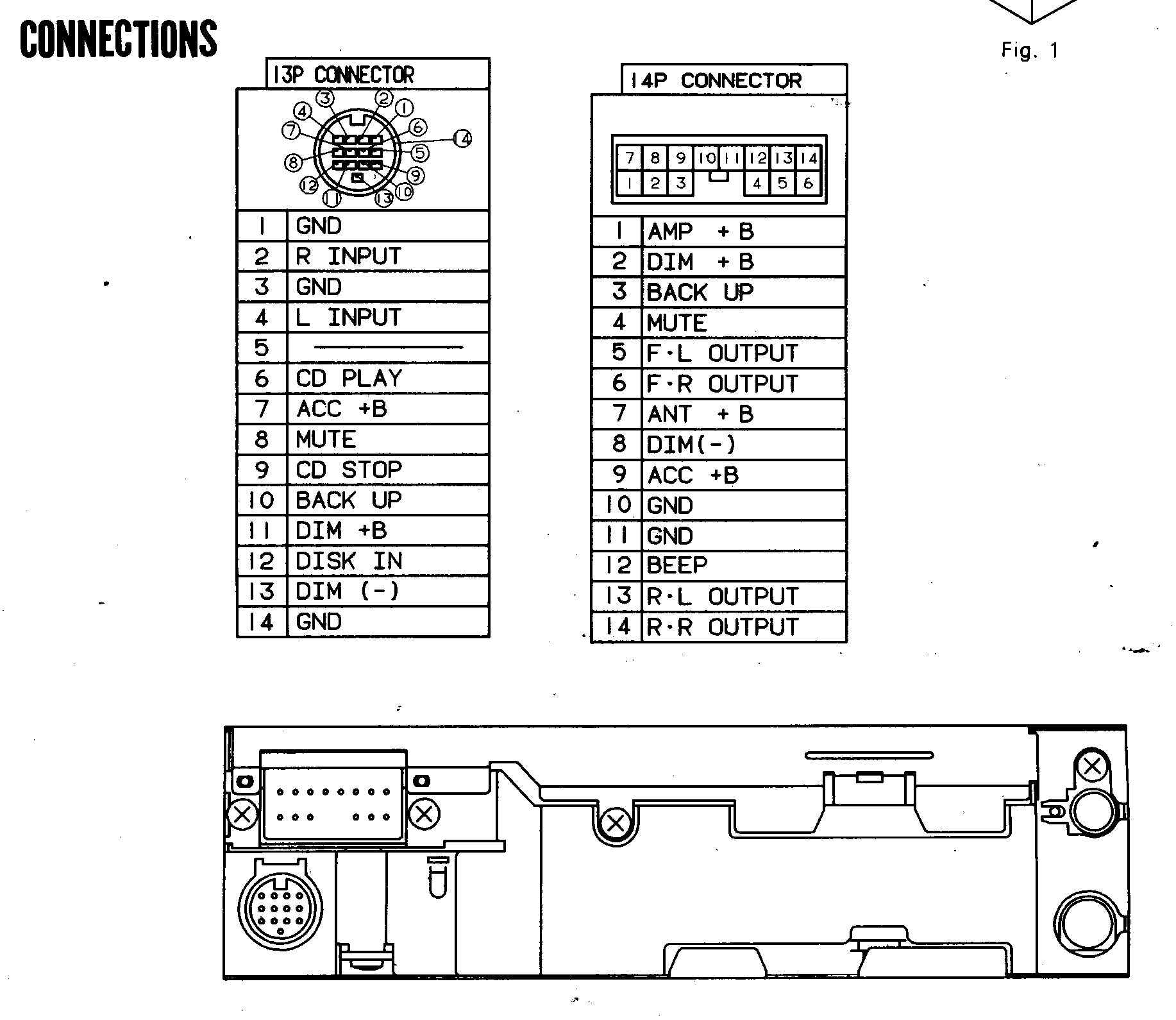 Car Stereo Wiring Color Code Diagrams