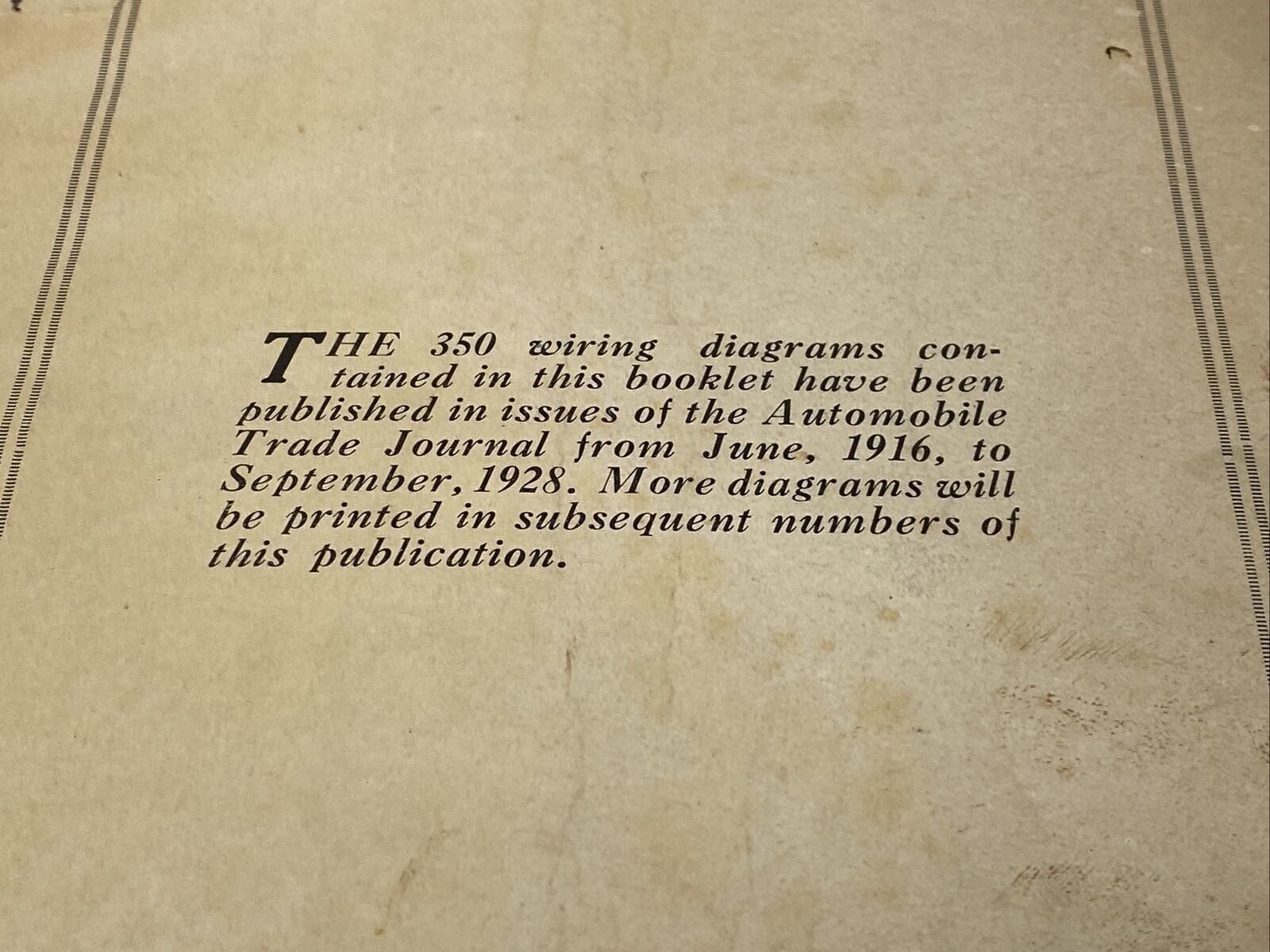 Chilton 39 s Wiring Diagrams For Repairmen 1916 1928 350 Wiring Diagrams 