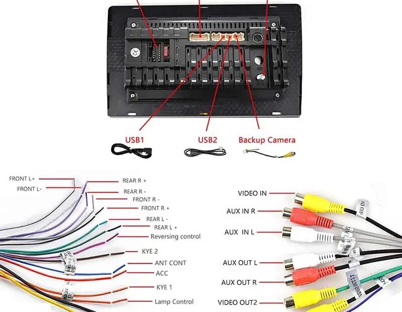 Chinese Android Car Stereo Wiring Diagrams ATOTO CAMECHO Hikity