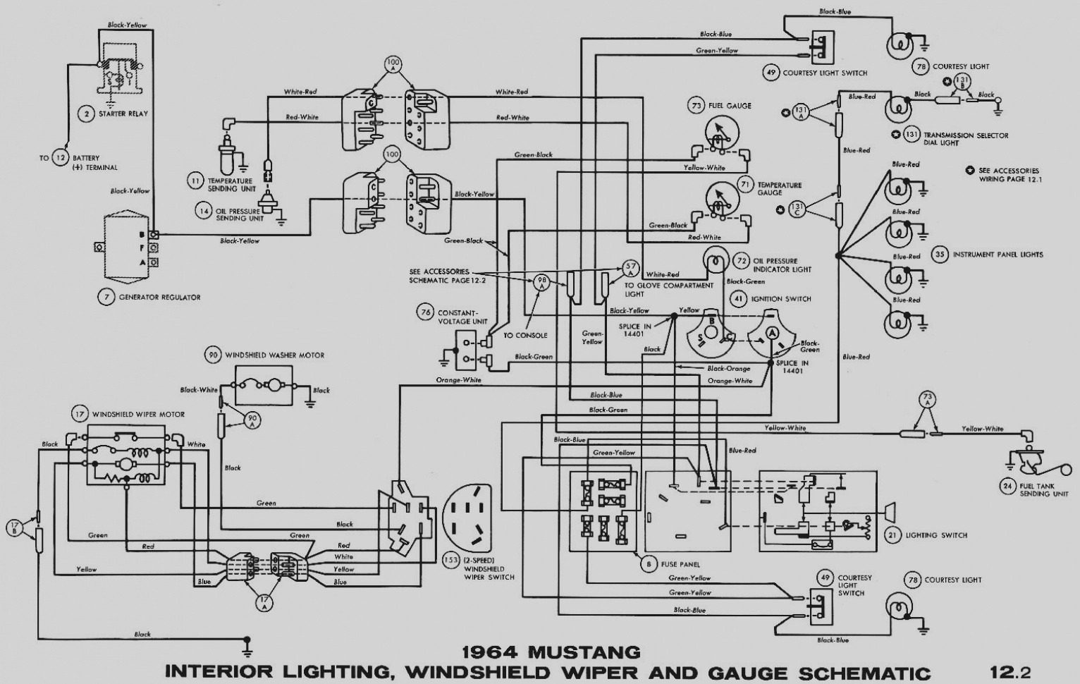 Colorfed 1966 Mustang Wiring Harness Diagram