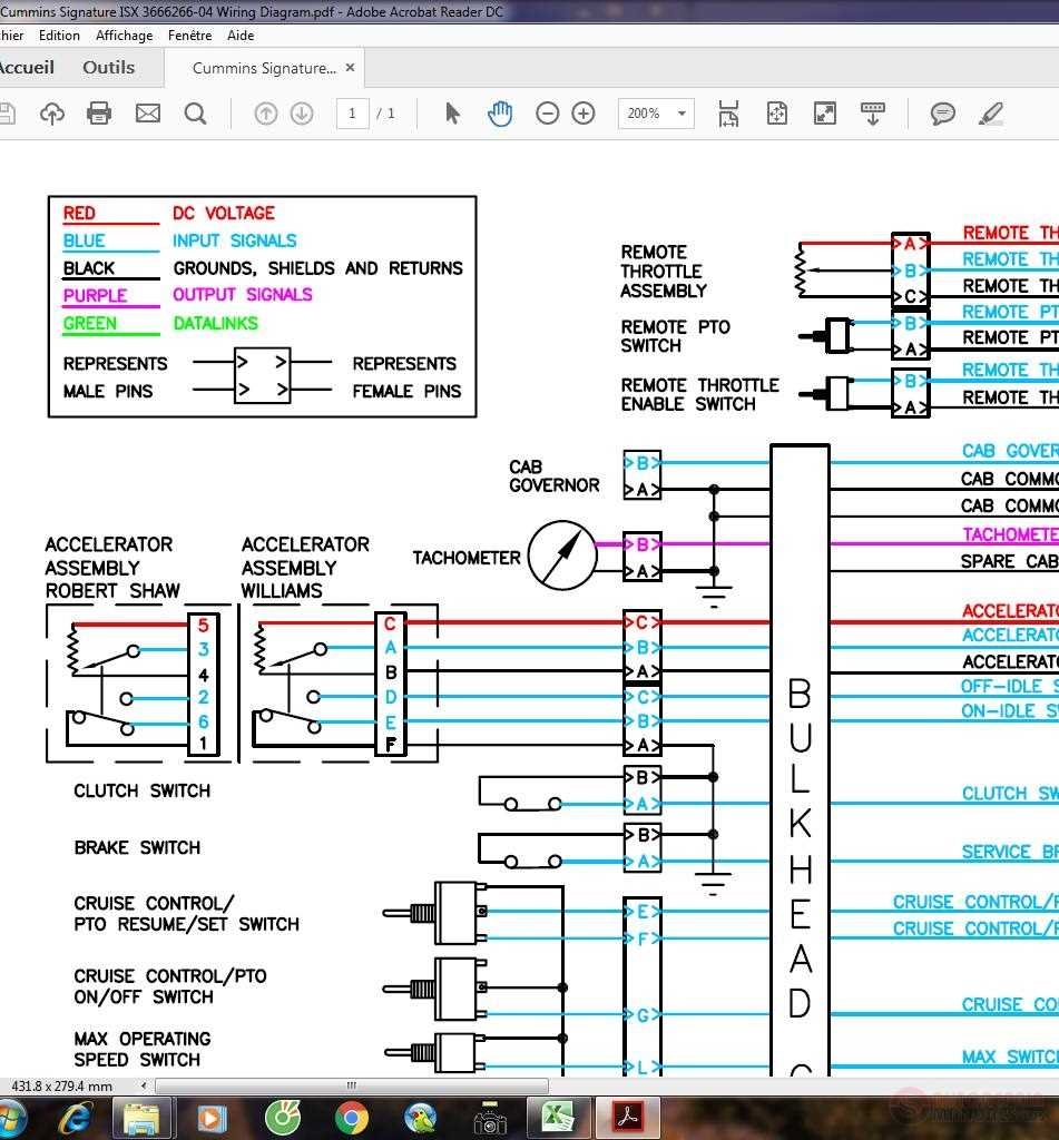 Cummins ISX Electrical Schematic