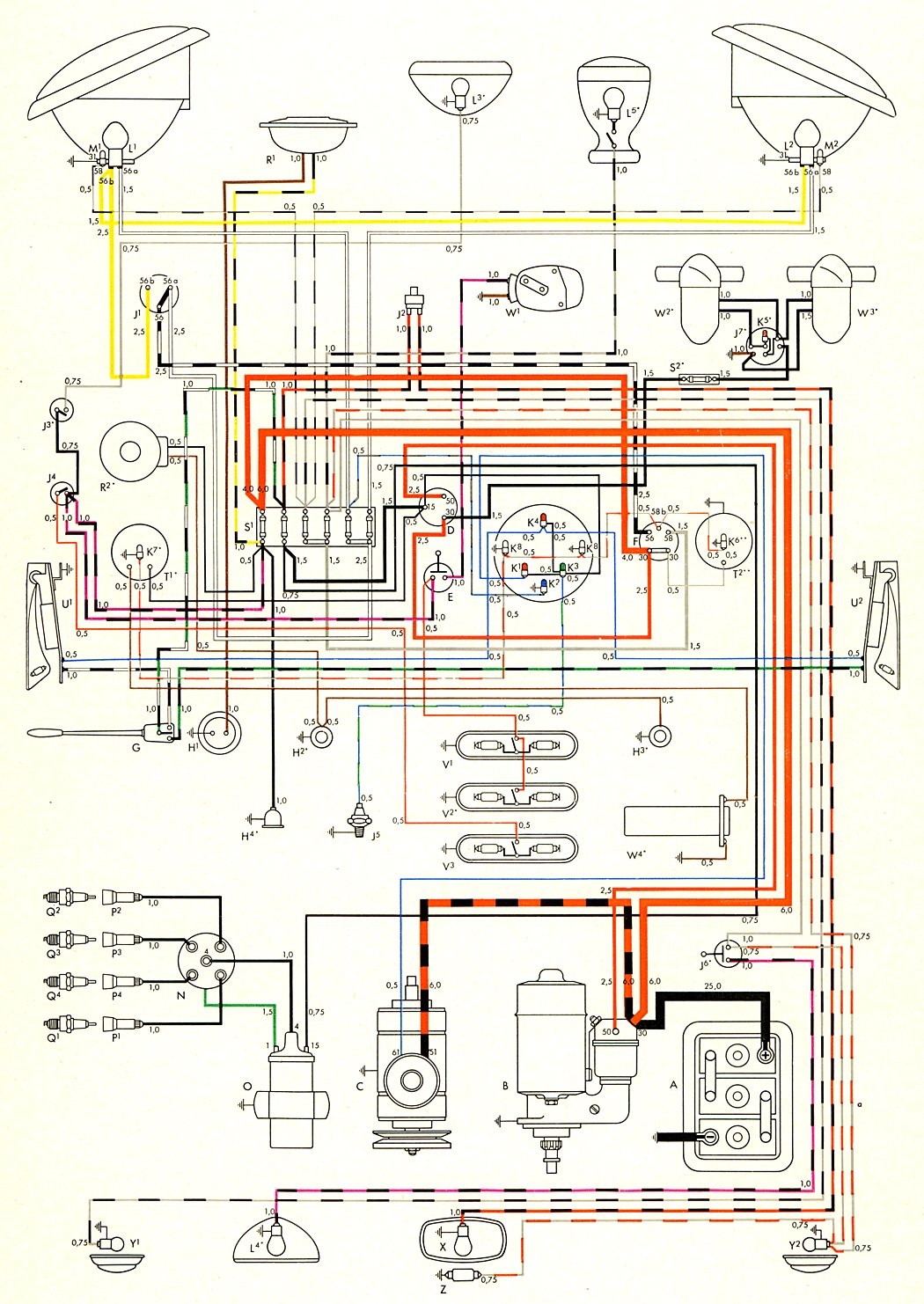  DIAGRAM 1974 Vw Wiring Diagrams MYDIAGRAM ONLINE