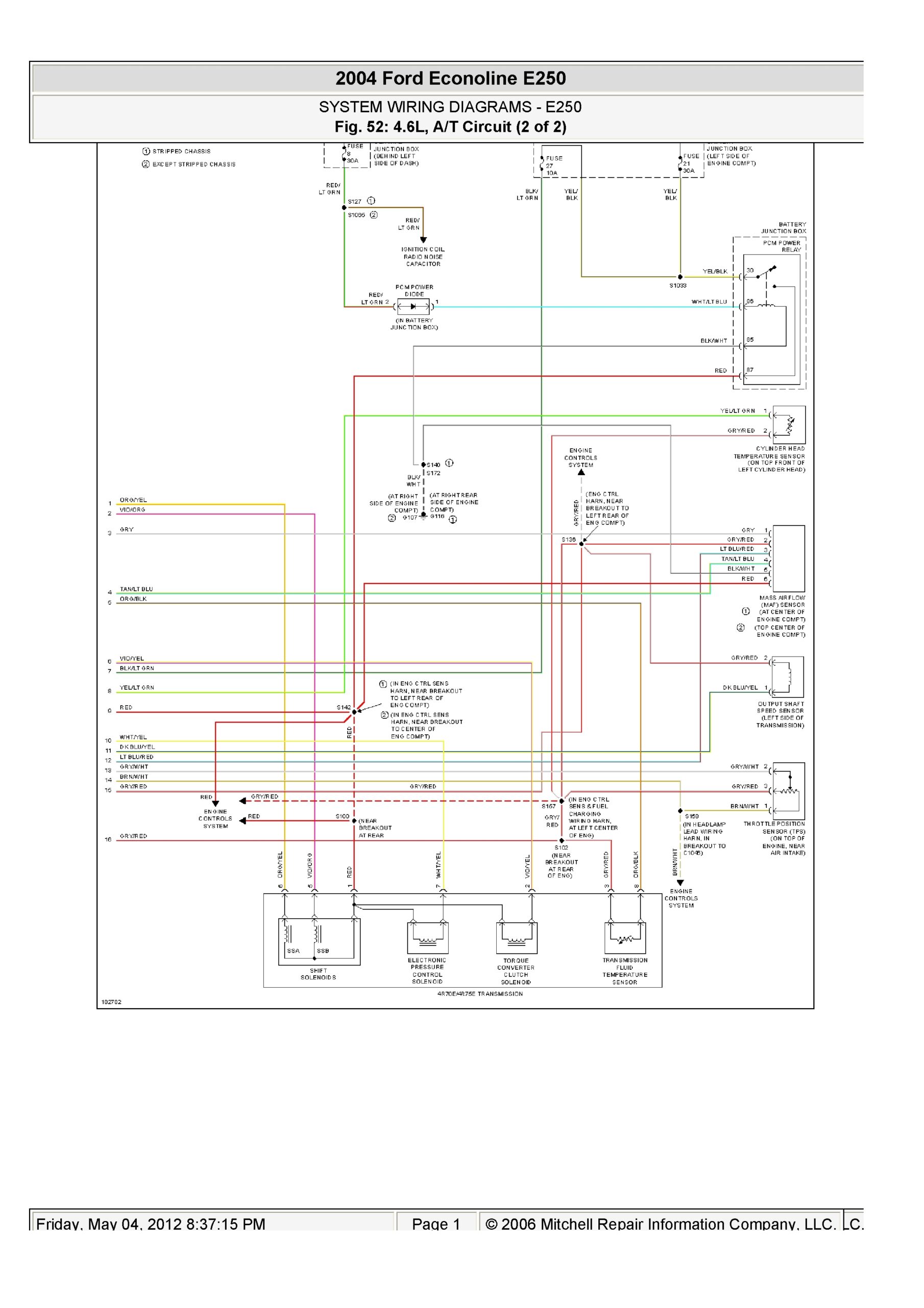  DIAGRAM Ford Econoline Transmission Wiring Diagram WIRINGSCHEMA COM