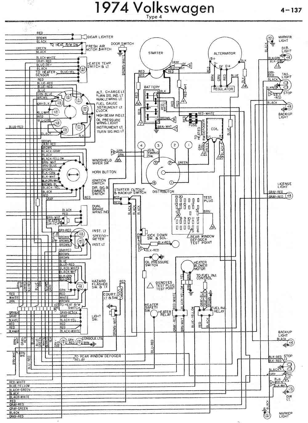  DIAGRAM Volkswagen Wiring Diagrams 74 Year MYDIAGRAM ONLINE