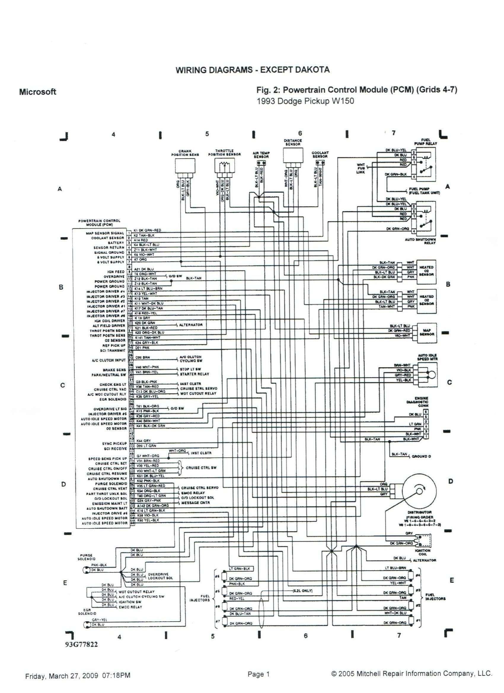 Dodge Wiring Diagrams Schematics