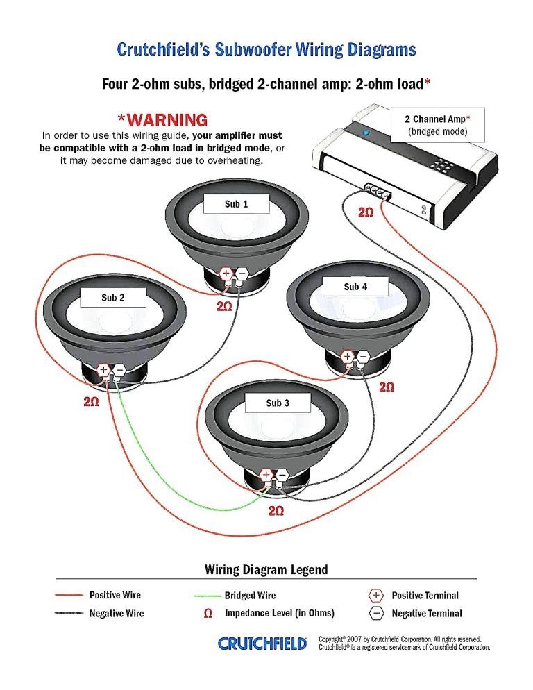  Dual 4 Ohm Subwoofer Wiring Diagram JAN23 Brigitaubesobell