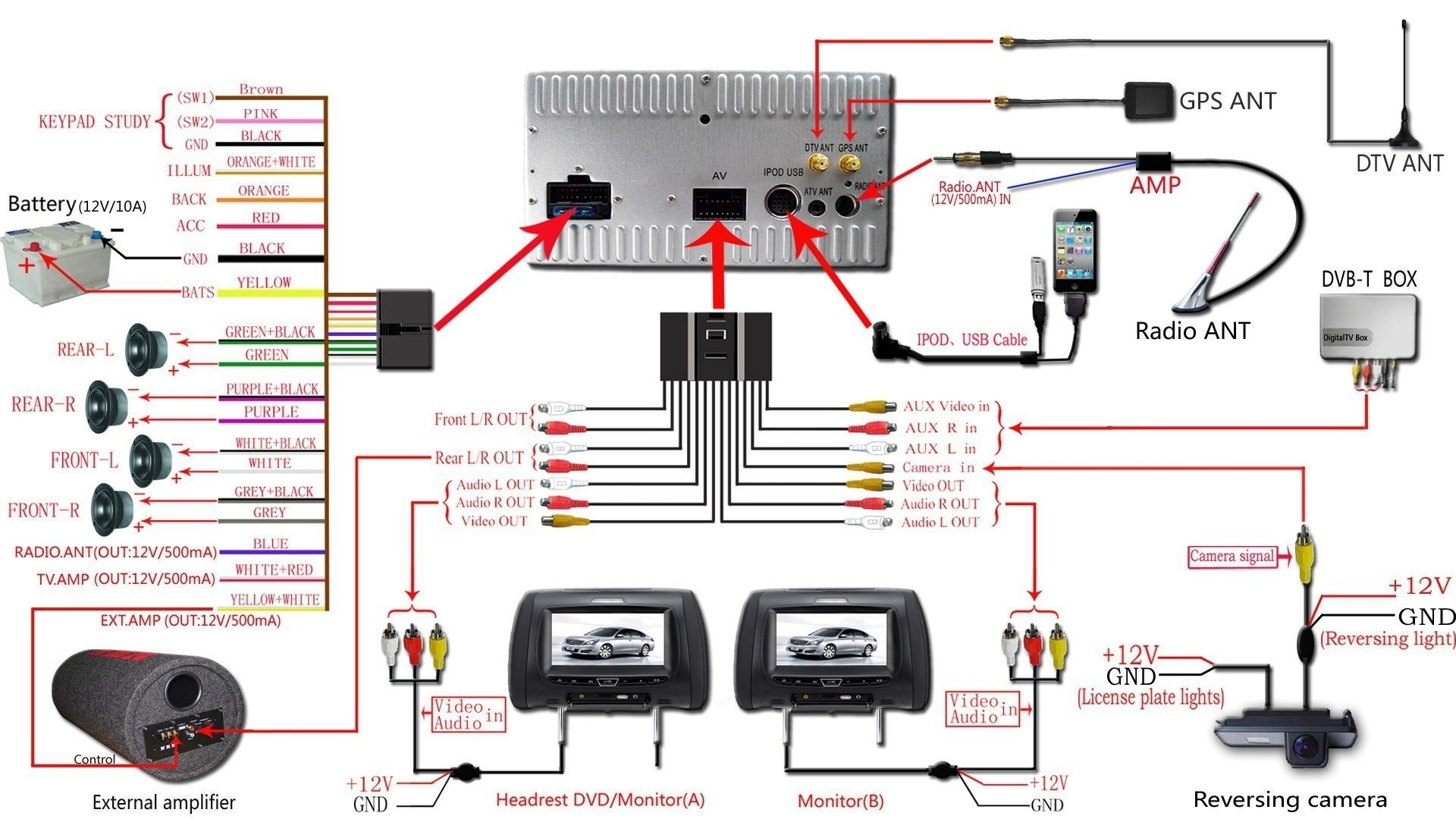 Dual Car Stereo Wiring Diagram Dual Car Stereo Wiring Diagram