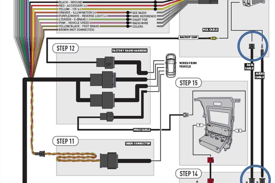 Easy to Follow Dual Car Stereo Wiring Harness Diagram For Hassle Free