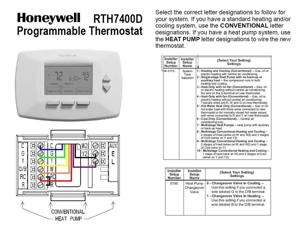 Heat Pump Thermostat Wiring Diagrams Rthl3550