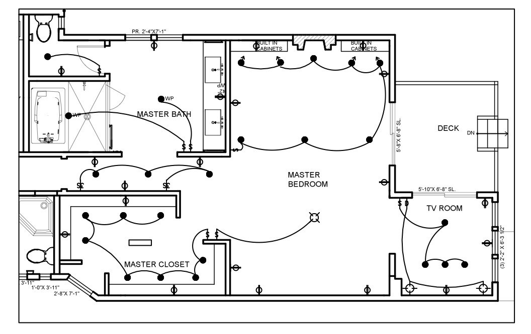 Home Electric Wiring Diagram Drawing