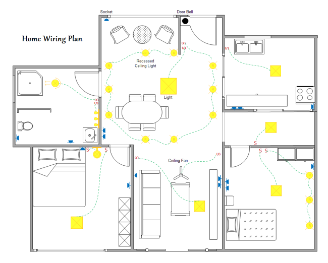Home Wiring Layout Diagram
