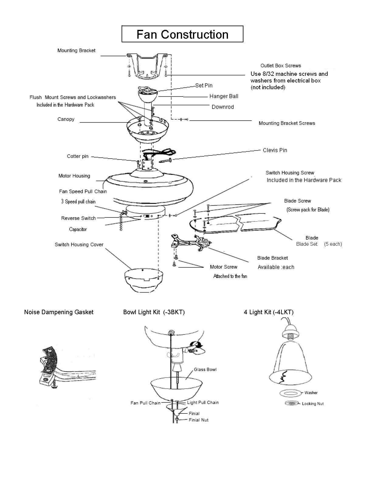 Hunter Ceiling Fan Wiring Diagrams