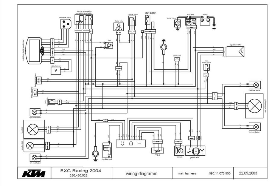 KTM 450 EXC Electrical Schematic