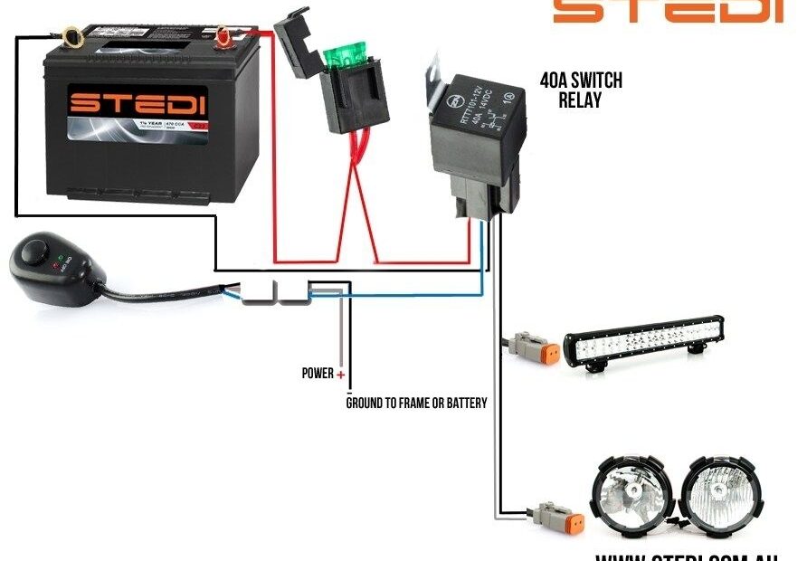 Led Light Bar Wiring Diagram High Beam