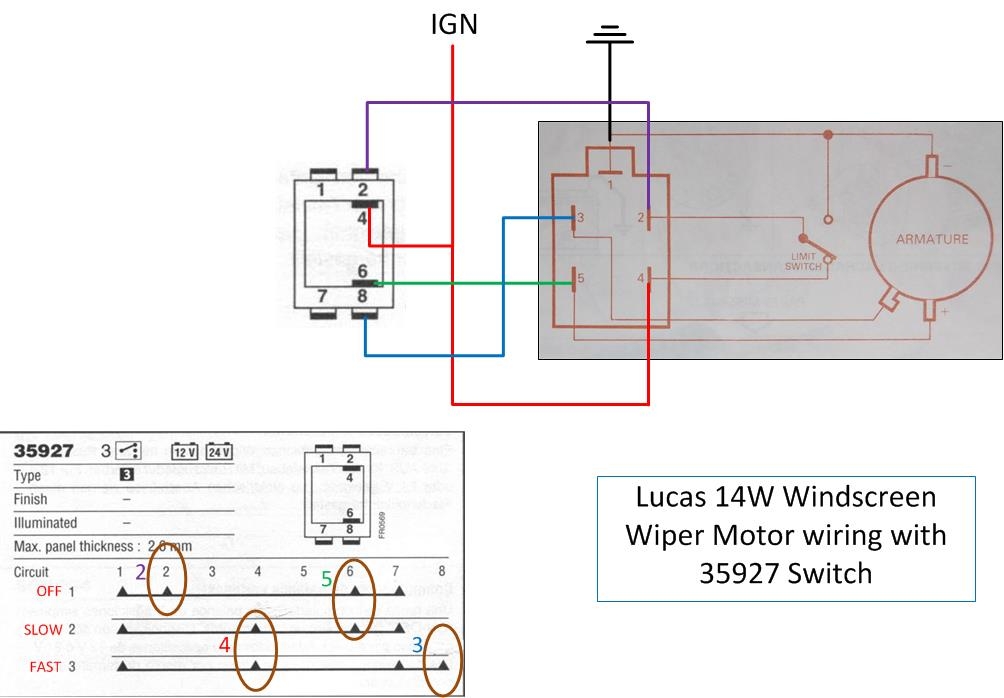 Lucas Wiper Motor Wiring Diagram Wiring Diagram