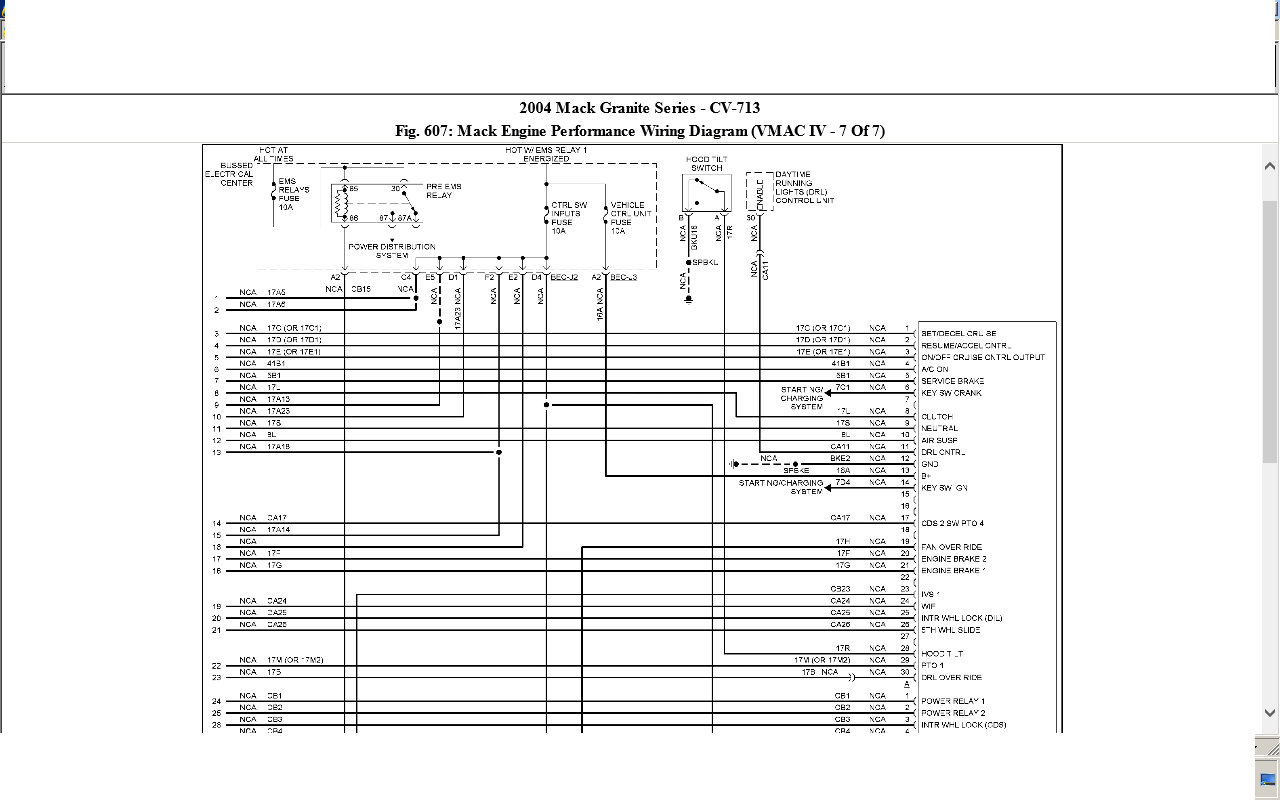 Mack Cv713 Wiring Diagram