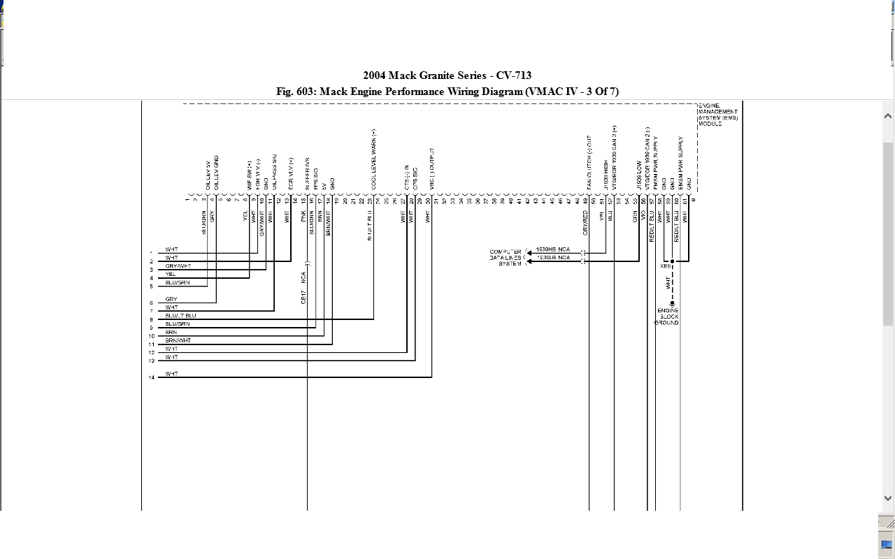 Mack Quantum Wiring Diagram Wiring Diagram