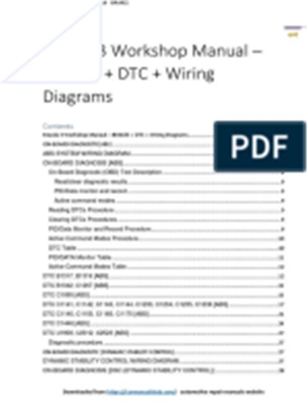 Mazda Wiring Diagrams