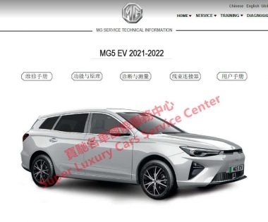 MG MGZSEV MG4EV MG5EV Workshop Service Repair Manual Wiring Diagram 