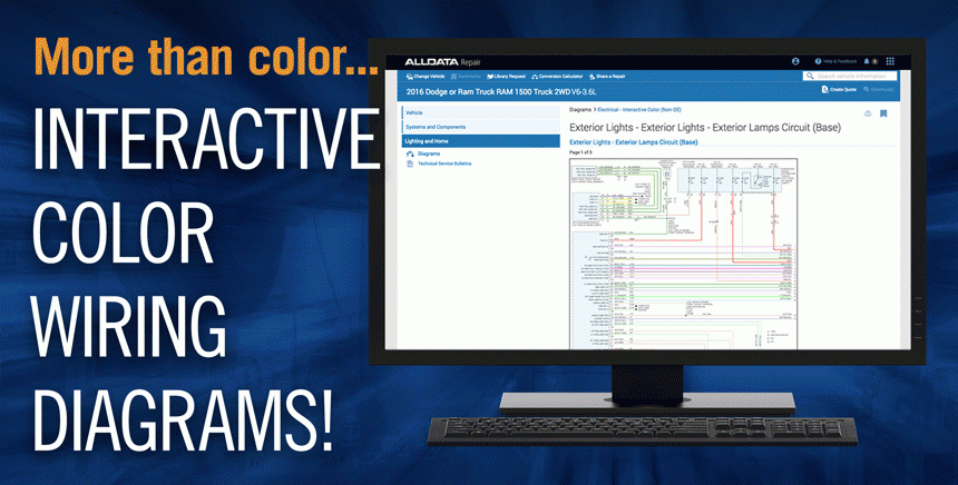 New Interactive Color Wiring Diagrams ALLDATA
