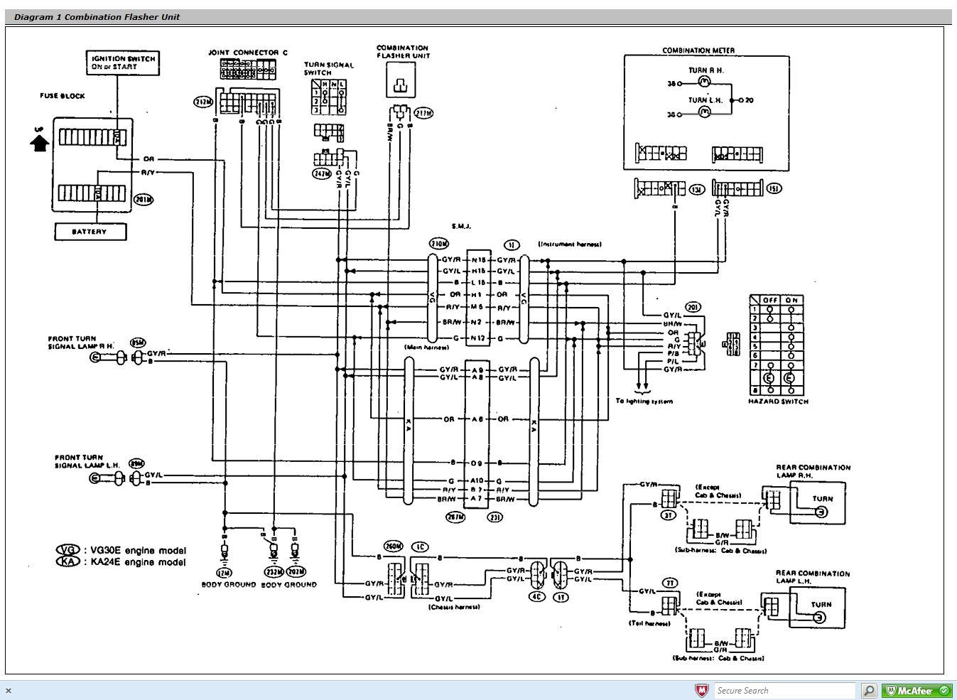 Nissan Wiring Diagrams Schematics