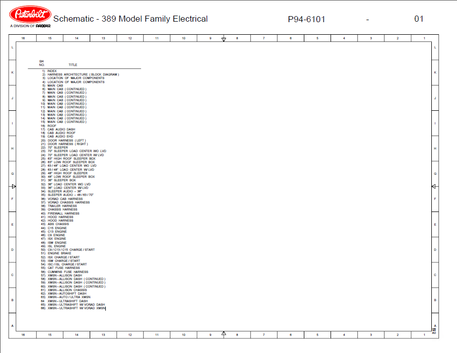 Peterbilt 389 Wiring Schematic Wiring Diagram