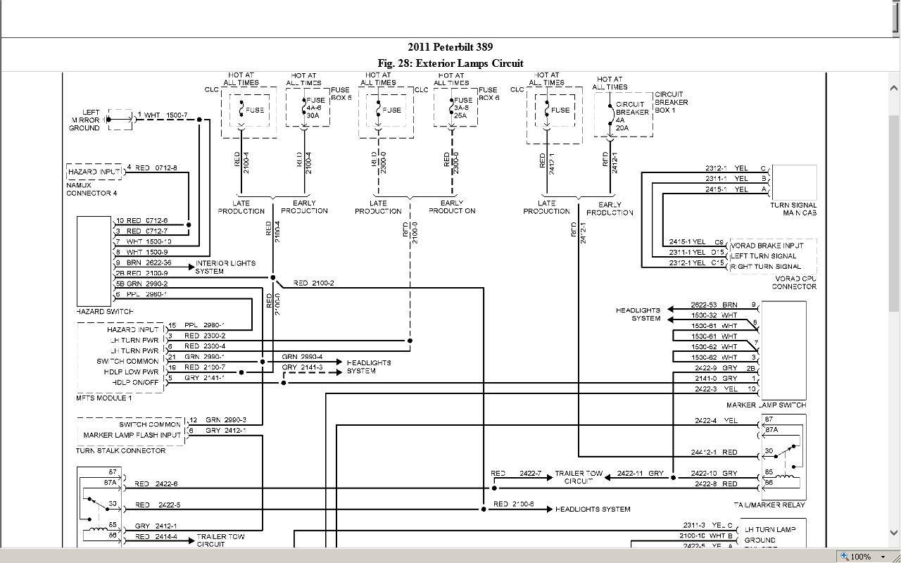 Peterbilt 389 Wiring Schematic Wiring Diagram