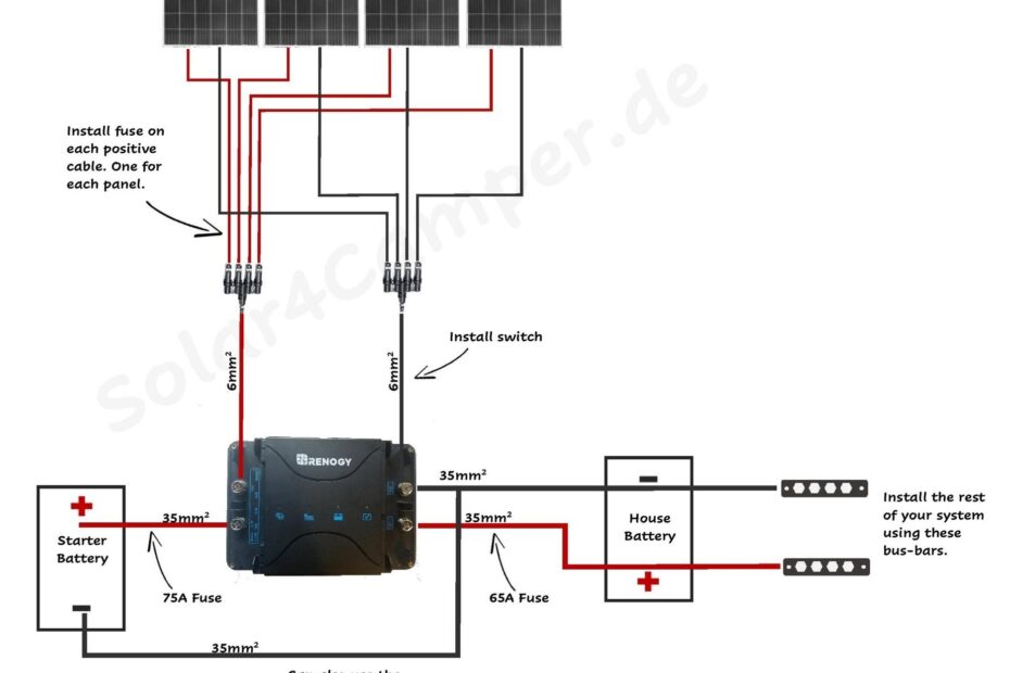 Renogy Solar Wiring Diagram Renogy Solar Panel Wiring Diagram Wiring