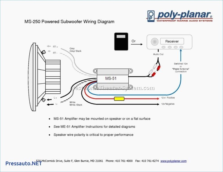 Single Subwoofer Wiring Diagram