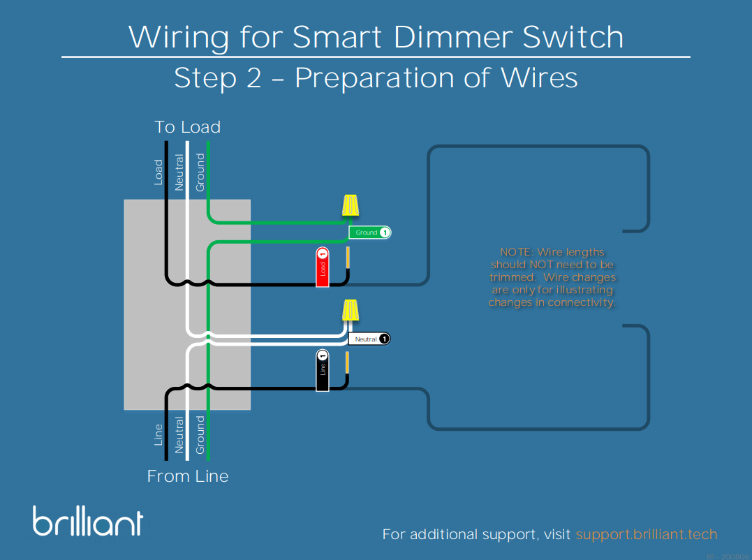 Smart Dimmer Switch Single Pole Wiring Guide Brilliant Support