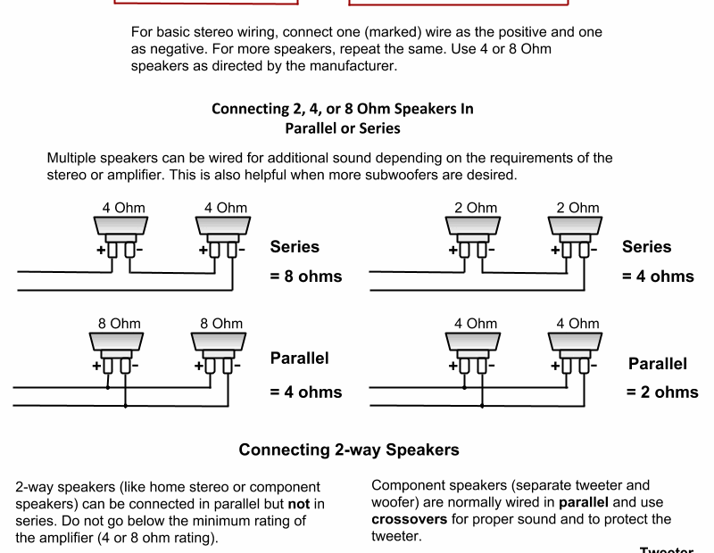 Speaker Tweeter Wiring Diagram Easy Wiring