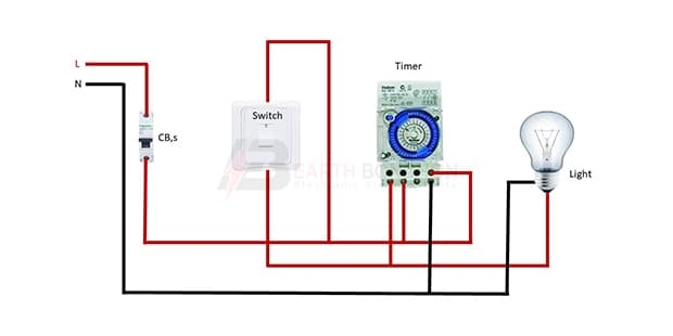 Timer Light Switch Wiring Diagram Earth Bondhon