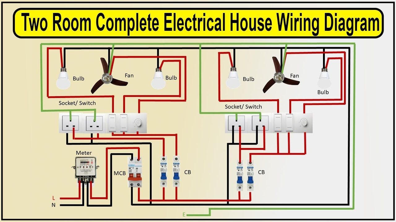 Two Room Electrical House Wiring Diagram