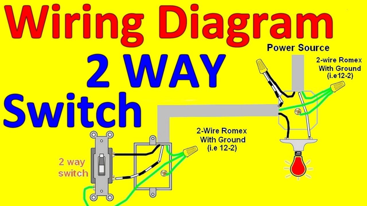 Two Way Switch Wiring Diagram One Light