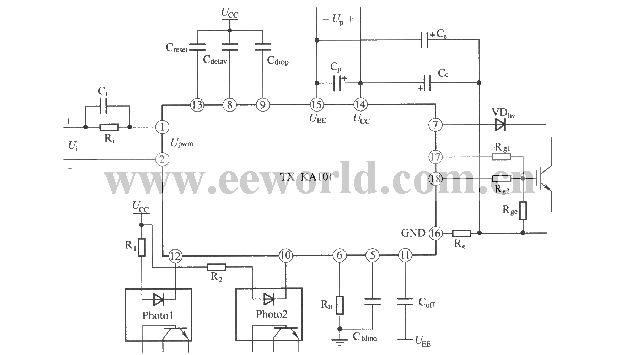 TX KAl01 IGBT Driver Application Wiring Diagram Control Circuit 