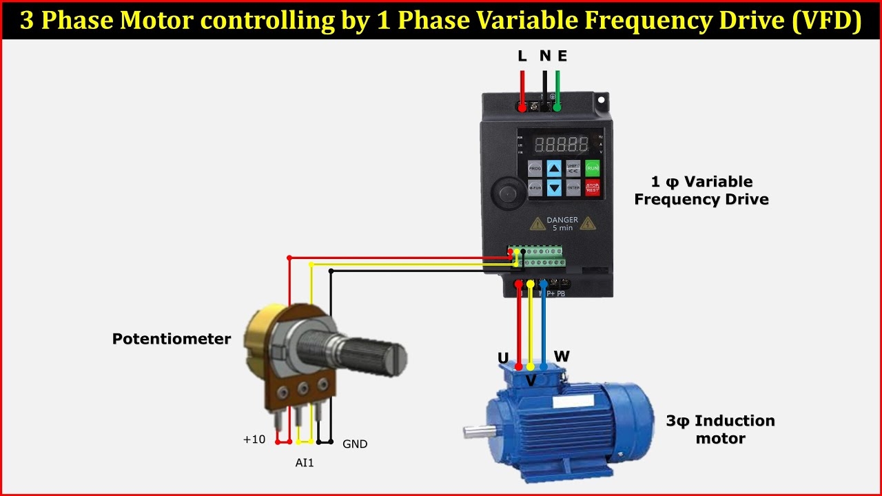 Vfd Motor Control Circuit Diagram